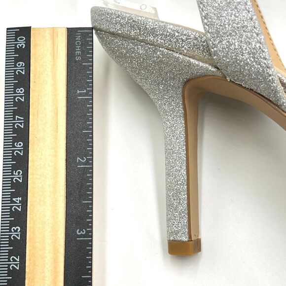 Jewel‎ Badgley Mischka Womens Size 6.5 Jeweled Silver Dress Sandals Heels Shoes - Picture 11 of 12